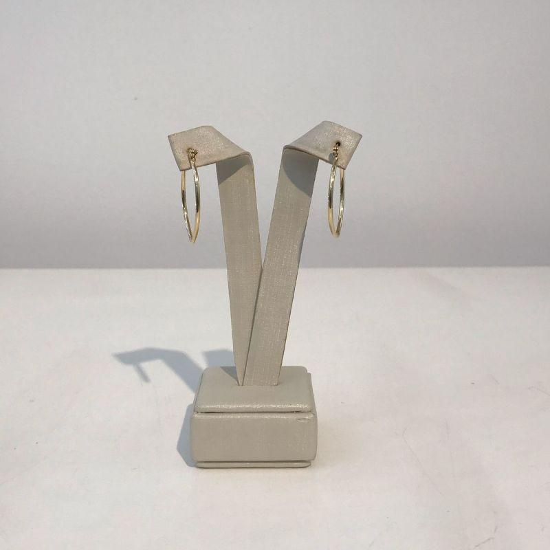 ARGOLA OVAL SLIM FECHO ITALIANO BANHADO A OURO