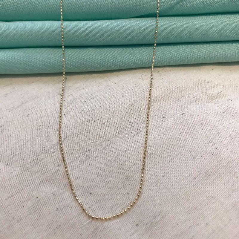 COLAR MINI ESFERAS SLIM BANHADO A OURO