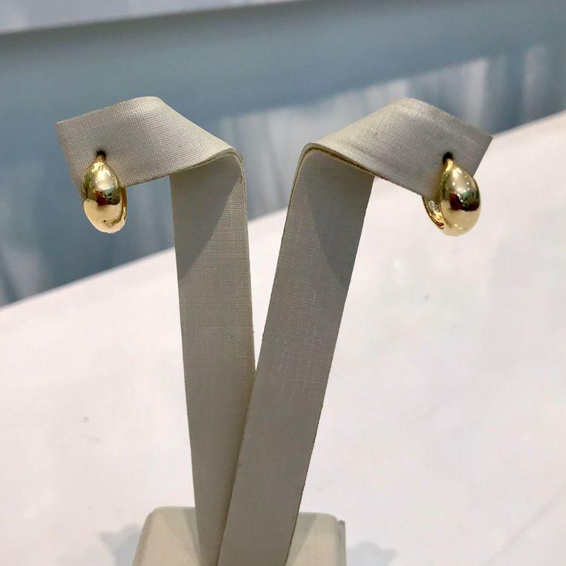 MINI ARGOLA PUFFER BANHADO A OURO