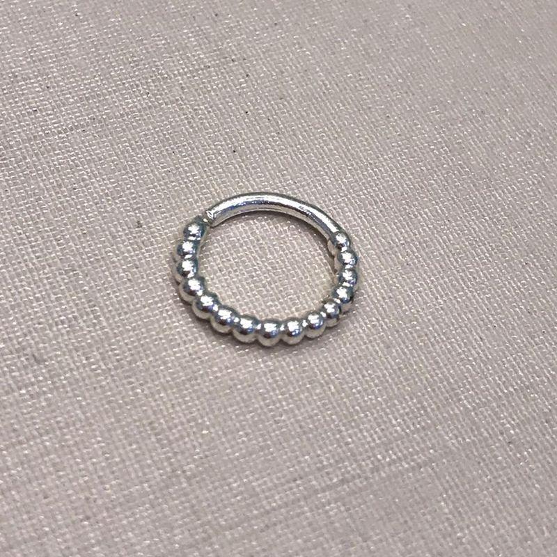 PIERCING MINI ESFERA BANHADO A PRATA