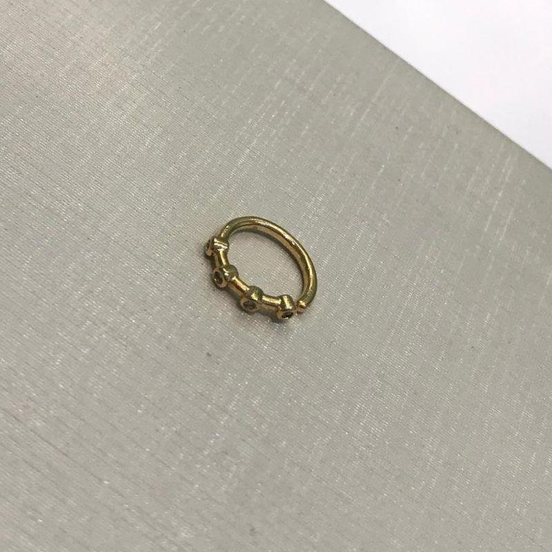 PIERCING SUNSHINE BANHADO A OURO