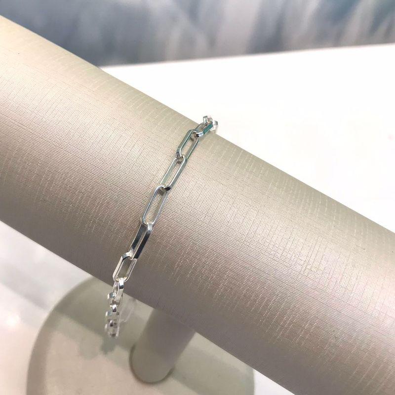 PULSEIRA CARTIER FECHO GAVETA MASCULINO BANHADO A PRATA