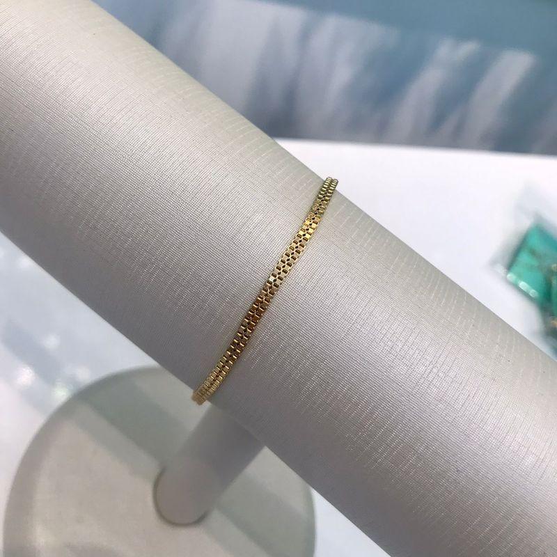 PULSEIRA DUPLA BANHADO A OURO