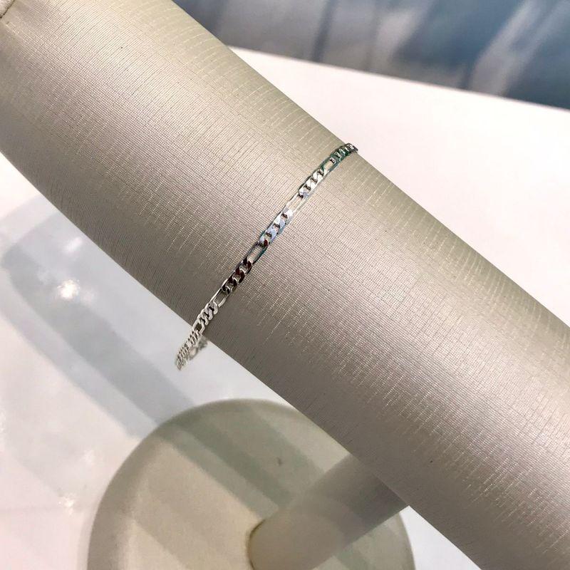 PULSEIRA ELO GRUMMET BANHADO A PRATA