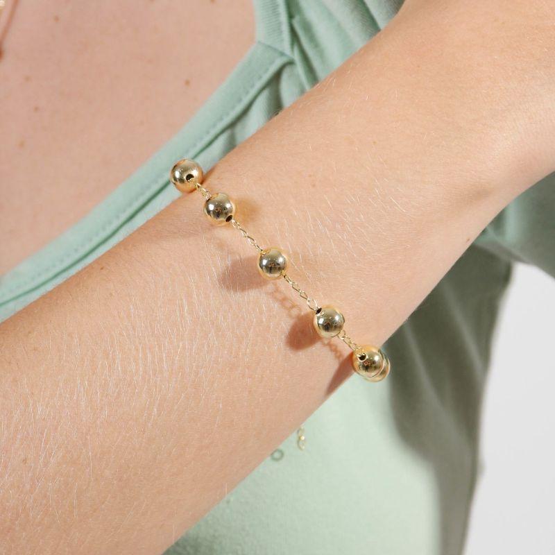 PULSEIRA ESFERA CHRISTMAS BANHADO A PRATA