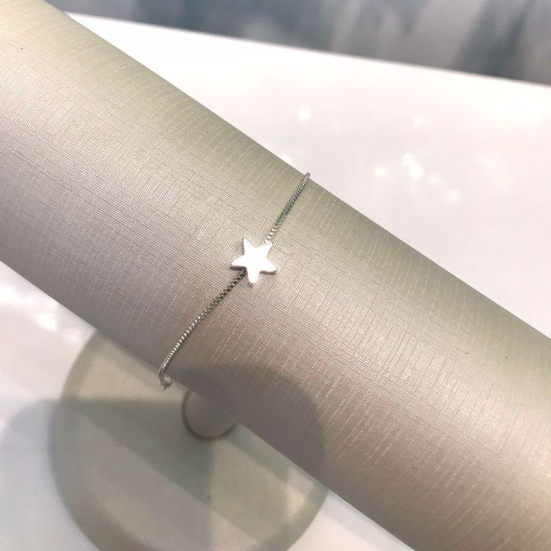 PULSEIRA ESTRELA JEWELRY BANHADO A PRATA