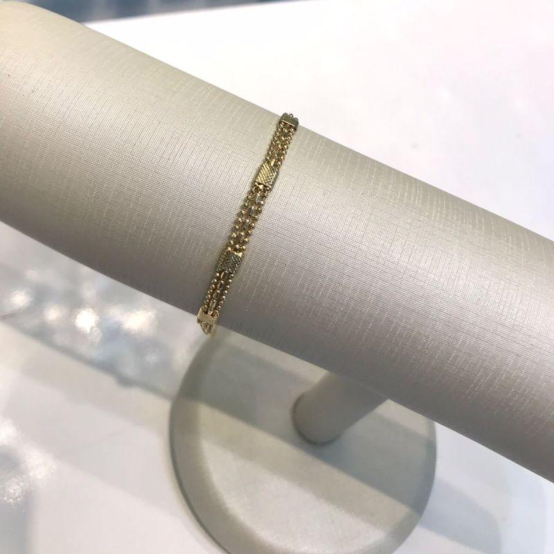 PULSEIRA FEMININE BANHADO A OURO