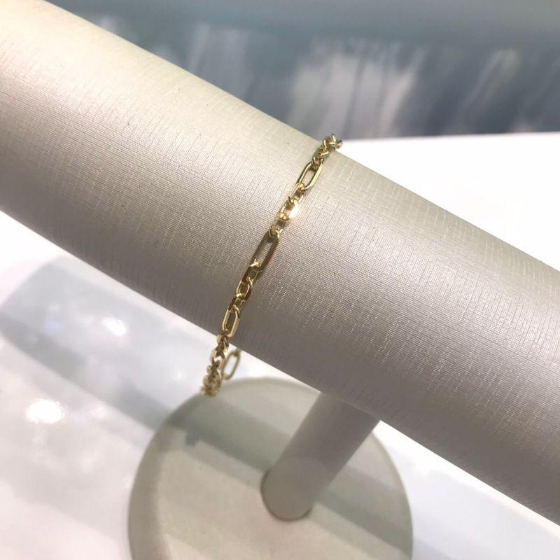 PULSEIRA FÍGARO MAN MASCULINO BANHADO A OURO