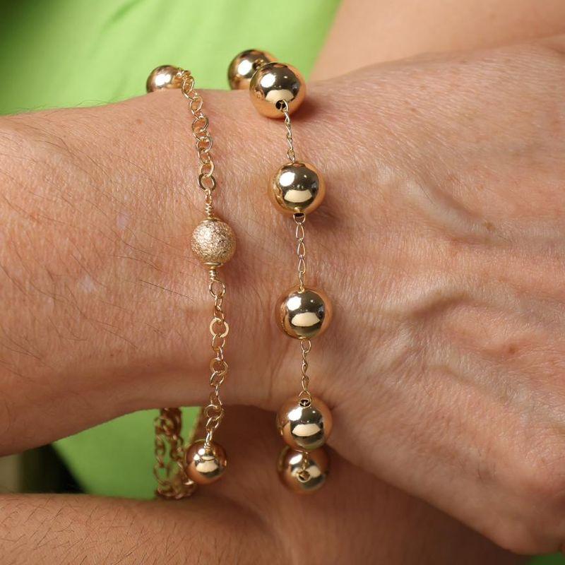 PULSEIRA MAX ESFERA BANHADO A OURO