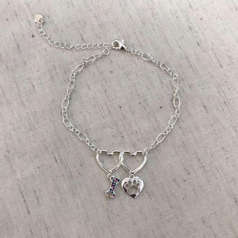 PULSEIRA PET FRIENDLY FÍGARO BANHADO A PRATA