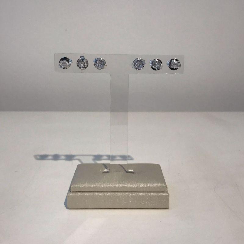 TRIO PONTO DE LUZ EM ZIRCÔNIA BANHADO A PRATA