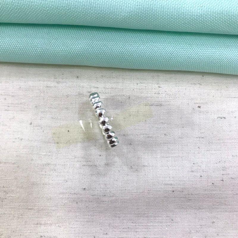 ANEL GOMOS BANHADO A PRATA