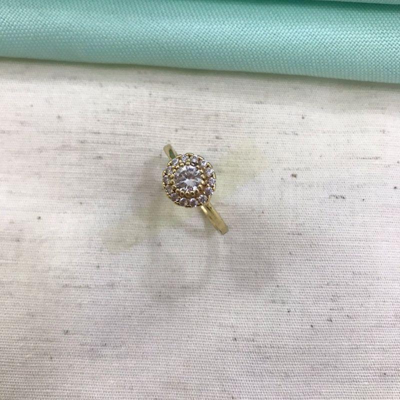 ANEL SOLITÁRIO INFINITY BANHADO A OURO