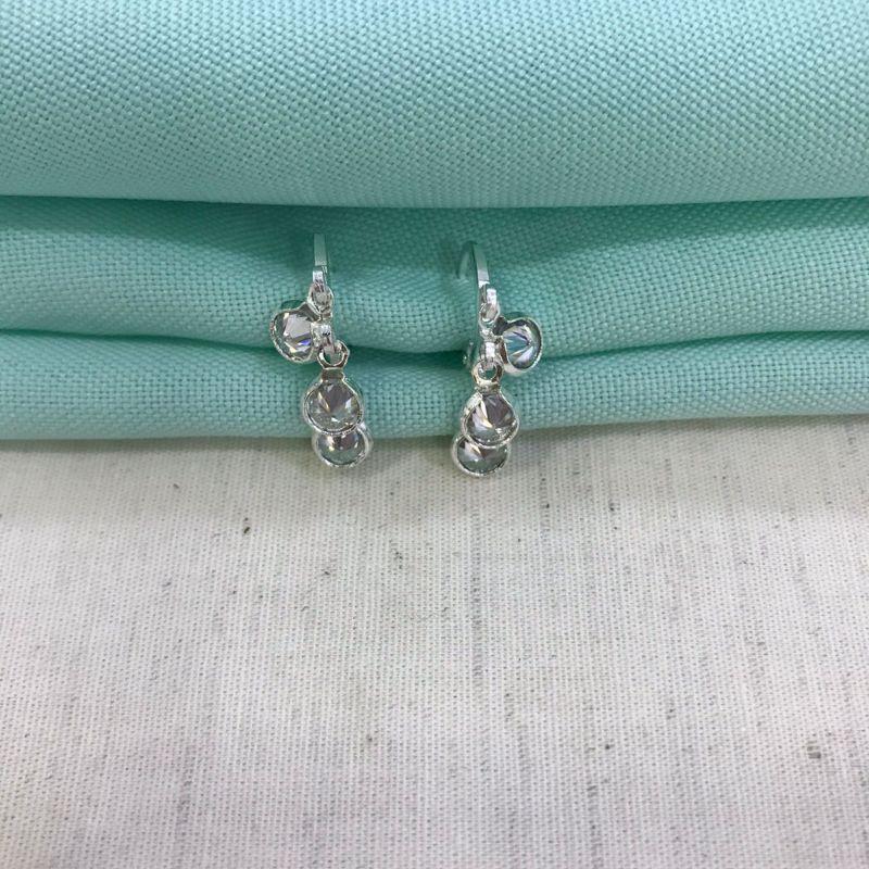 ARGOLINHA ZIRCÔNIA BANHADO A PRATA