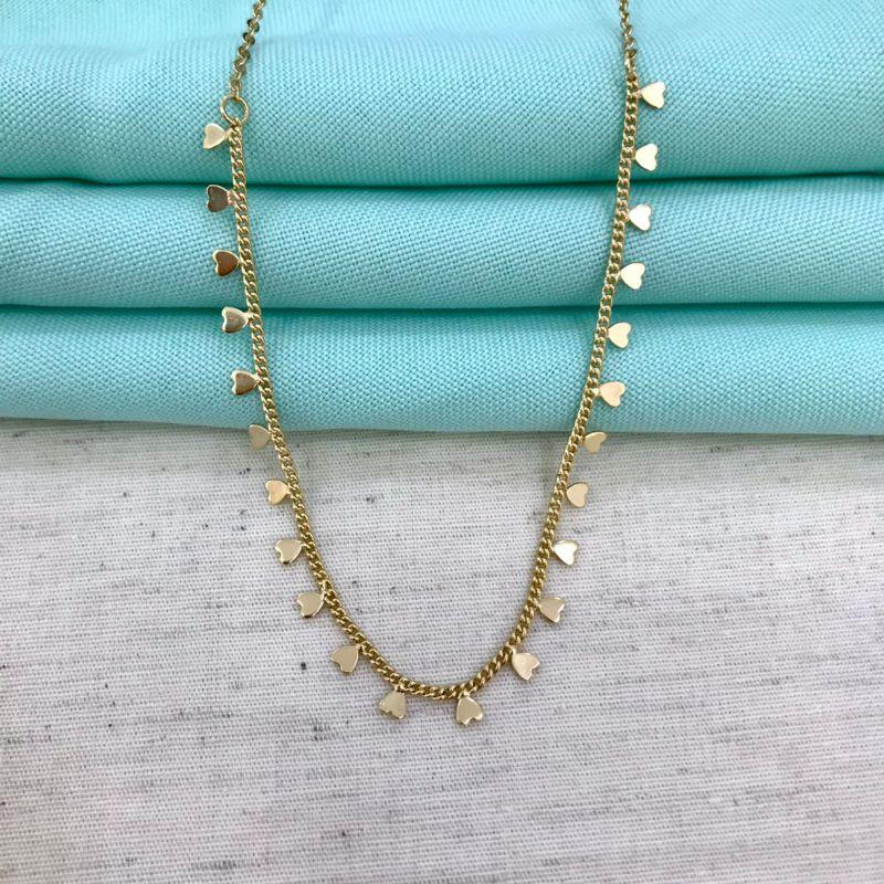 COLAR LOVELY BANHADO A OURO