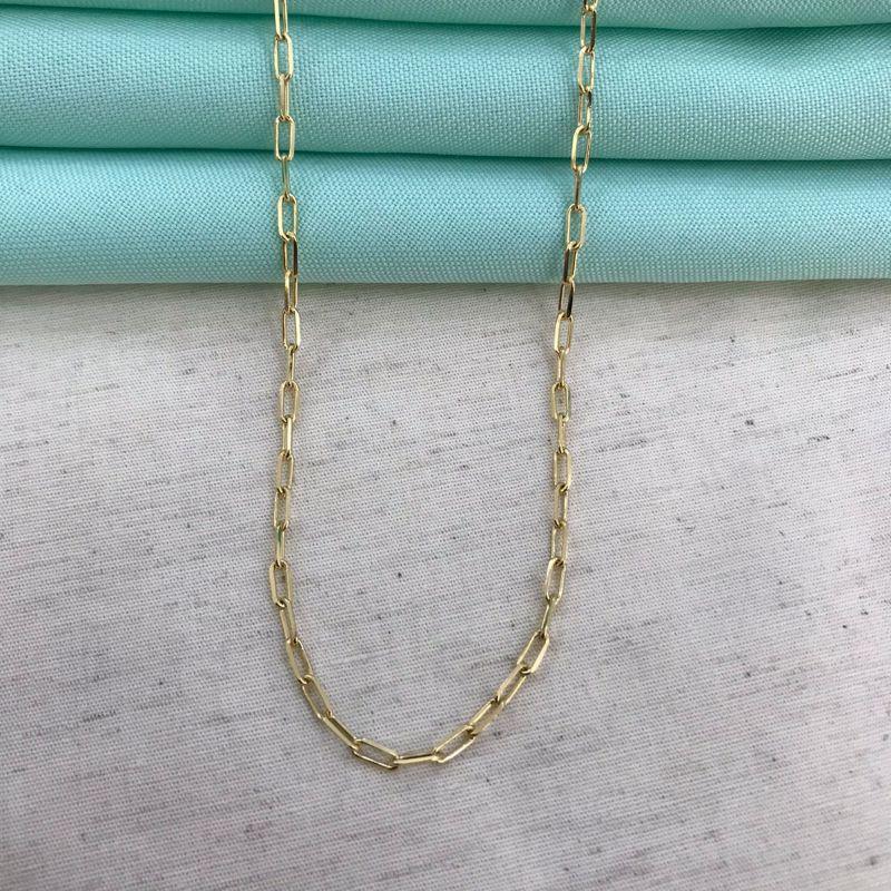 CORRENTE CARTIER MASCULINA INFANTIL BANHADO A OURO