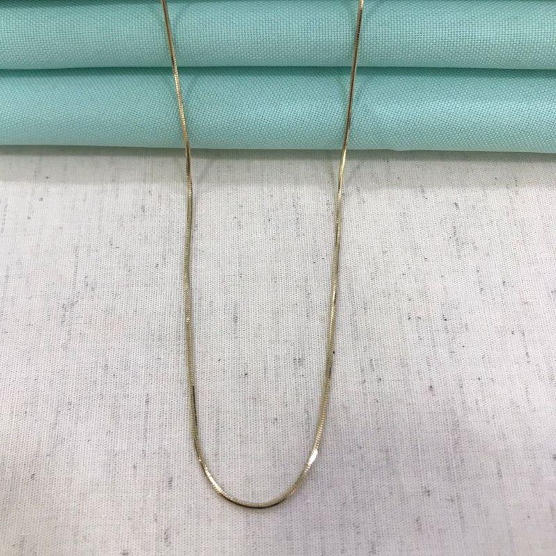 CORRENTE RABO DE RATO BANHADO A OURO