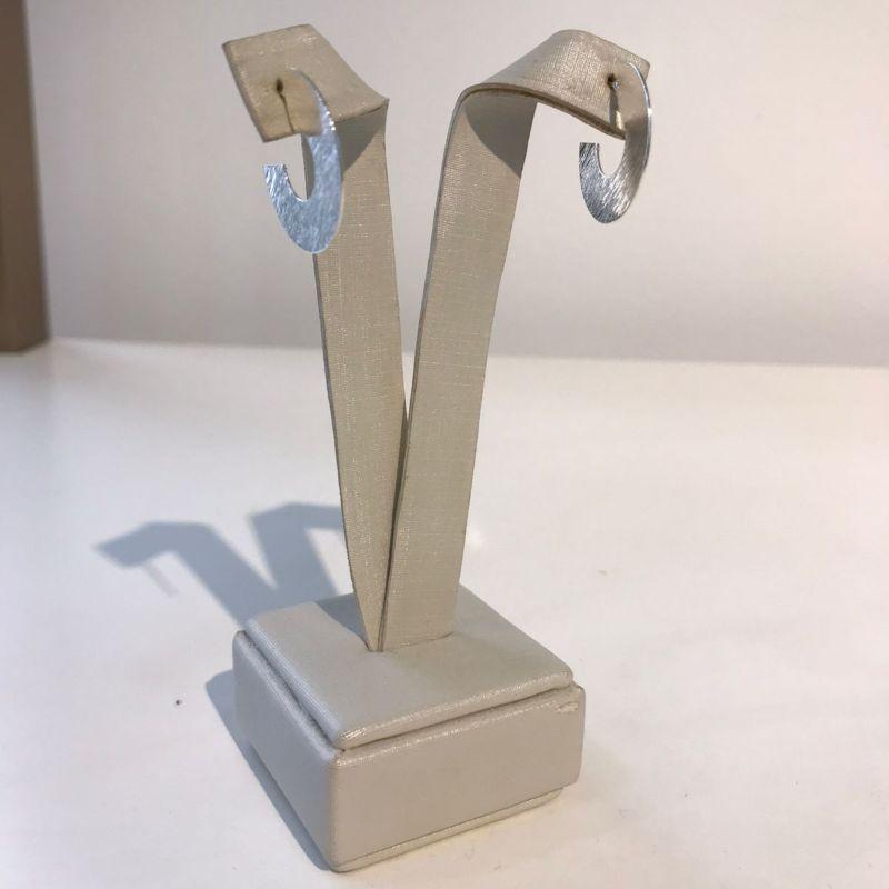 MEIA ARGOLA FOSCA BANHADO A PRATA