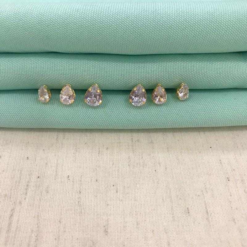 TRIO GOTA BANHADO A OURO