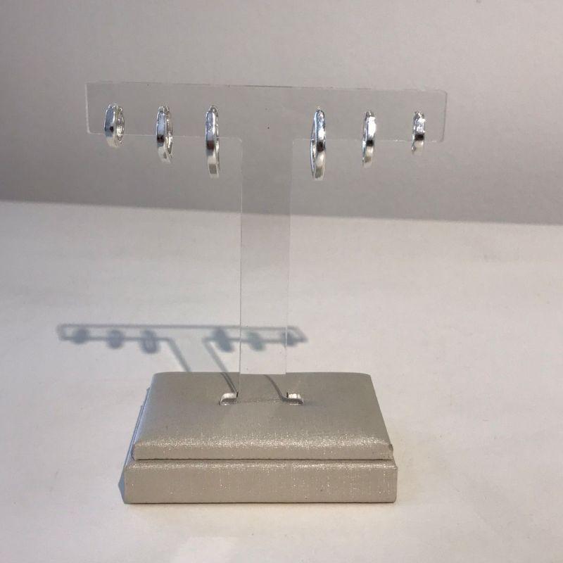 TRIO TULIPA LISO BANHADO A PRATA