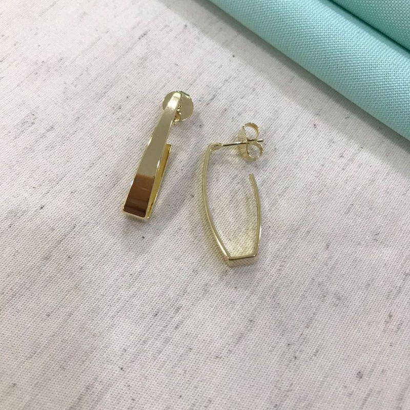 ARGOLA ELIPTICA WIDE BANHADO A OURO