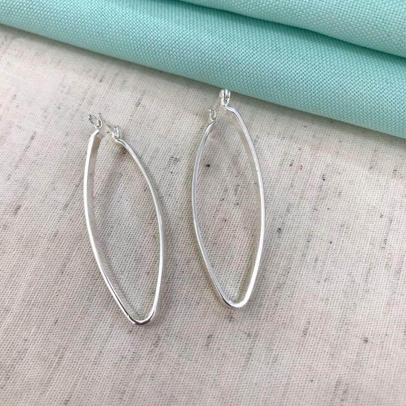 ARGOLA OVAL SLIM BNHADO A PRATA