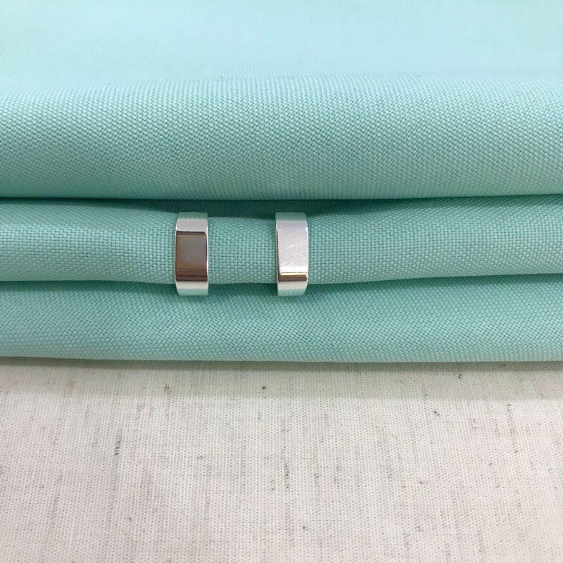 ARGOLA OVAL WIDE BANHADO A PRATA