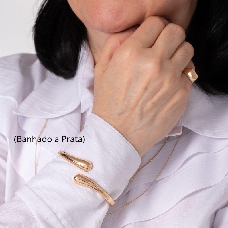 BRACELETE RAVENA BANHADO A PRATA
