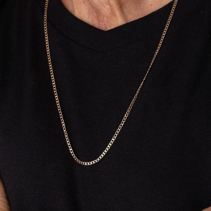 CORRENTE GRUMET INFANTIL MASCULINO BANHADO A OURO