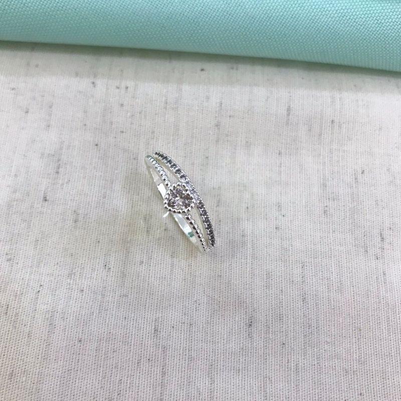 ANEL DUPLO CORAÇÃO BANHADO A PRATA