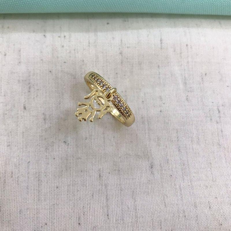 ANEL MENINA ZIRCÔNIA BANHADO A OURO