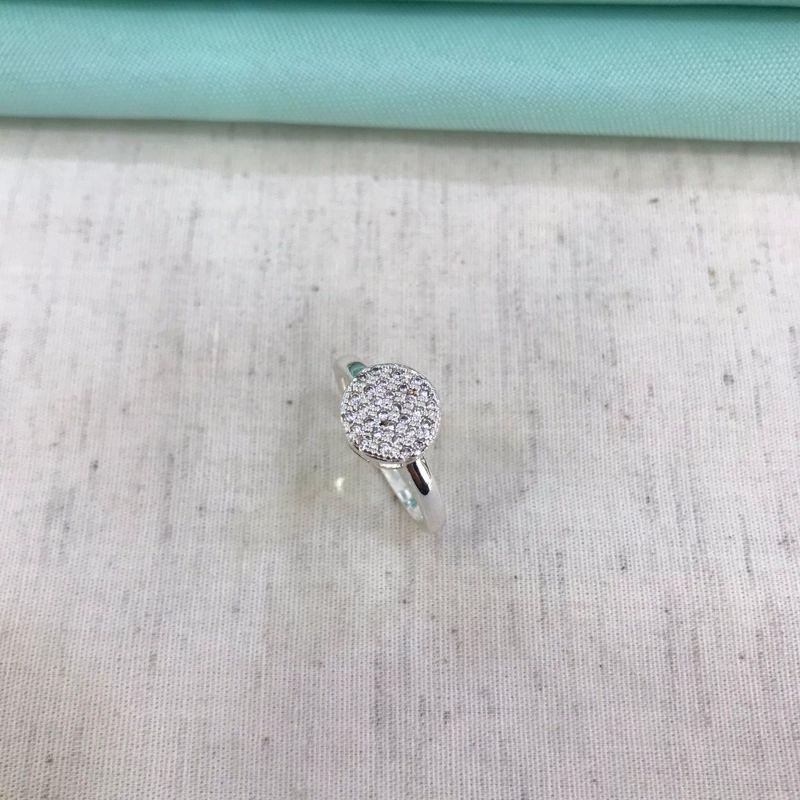 ANEL SOLITÁRIO REDONDO GOLD ZIRCÔNIA BANHADO A PRATA