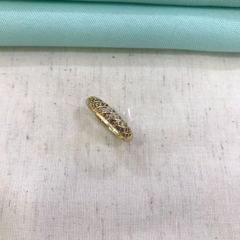 ANEL TRANÇADO ZIRCÔNIA BANHADO A OURO