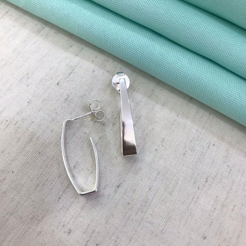 ARGOLA ELIPTICA WIDE BANHADO A PRATA