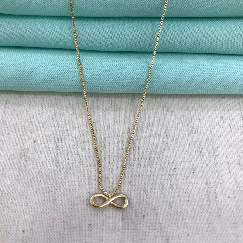 CHOKER INFINITO BANHADO A OURO