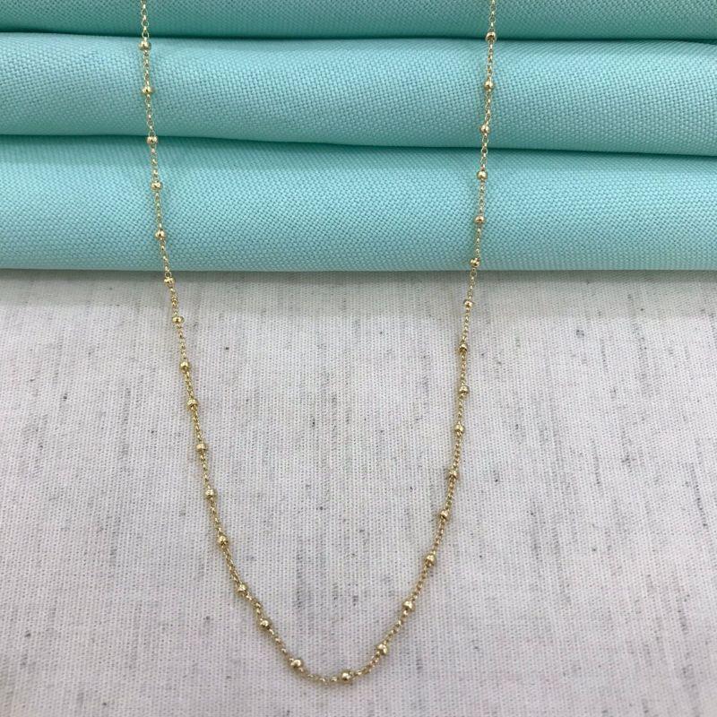 CHOKER MINI ESFERAS TEXTURIZADAS BANHADO A OURO