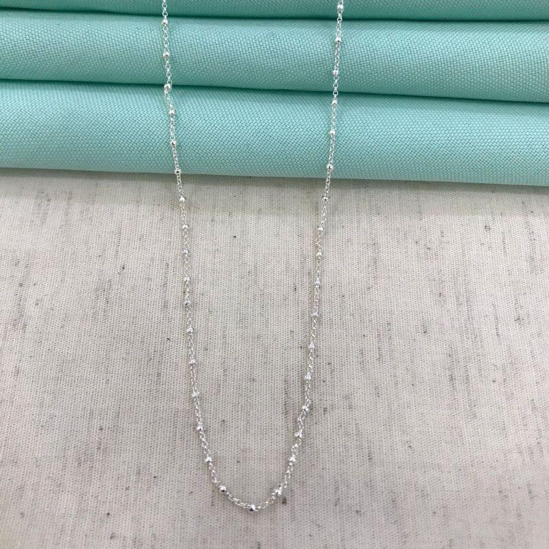 CHOKER MINI ESFERAS TEXTURIZADAS BANHADO A PRATA