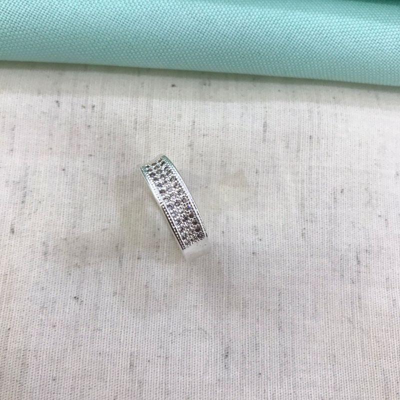 MEIA ALIANÇA MAXI BANHADO A PRATA