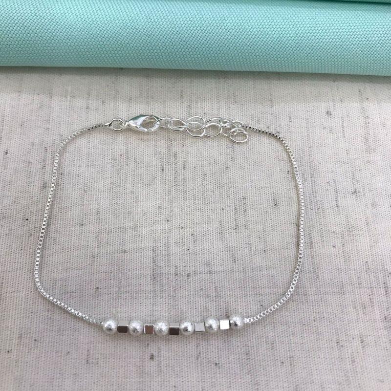 PULSEIRA SQUAD ESFERA FOSCA BANHADO A PRATA