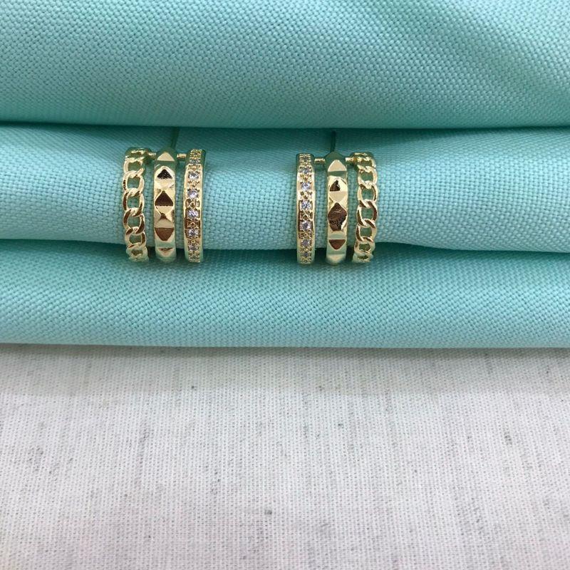 ARGOLA ESPLENDOR BANHADO A OURO