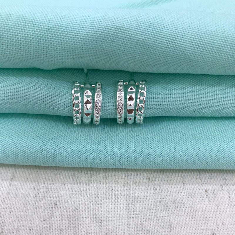 ARGOLA ESPLENDOR BANHADO A PRATA