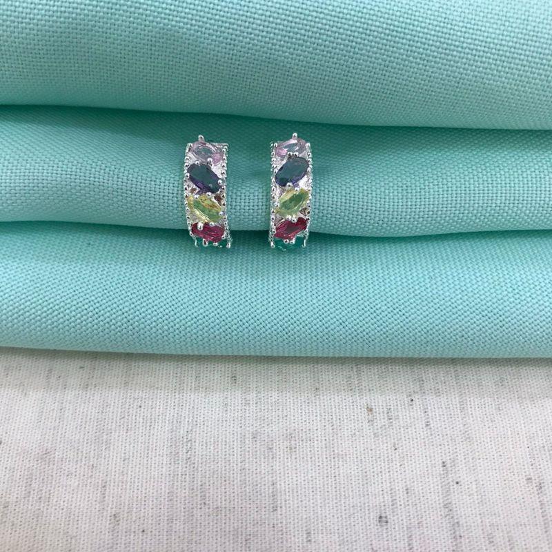 ARGOLA SUBLIME ZIRCÔNIA BANHADO A PRATA