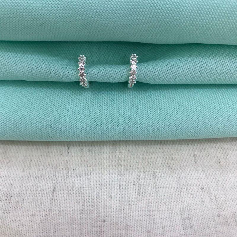 ARGOLINHA ZIRCÔNIA INF BANHADO A PRATA