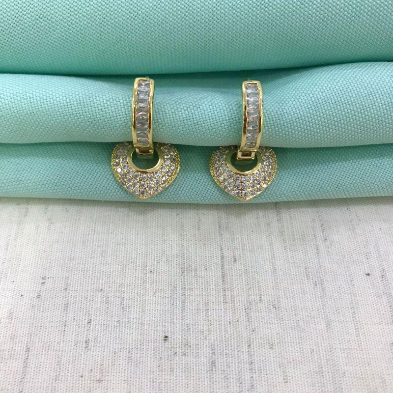 ARGOLA CORAÇÃO GLOW UP BANHADO A OURO