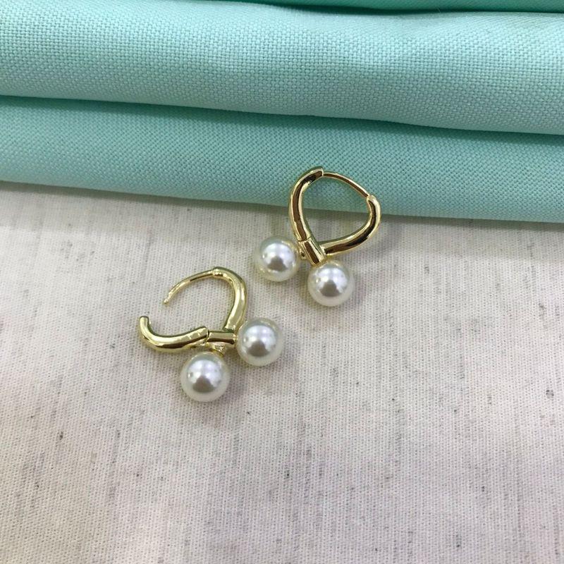 ARGOLA PÉROLA DOUCEUR BANHADO A OURO