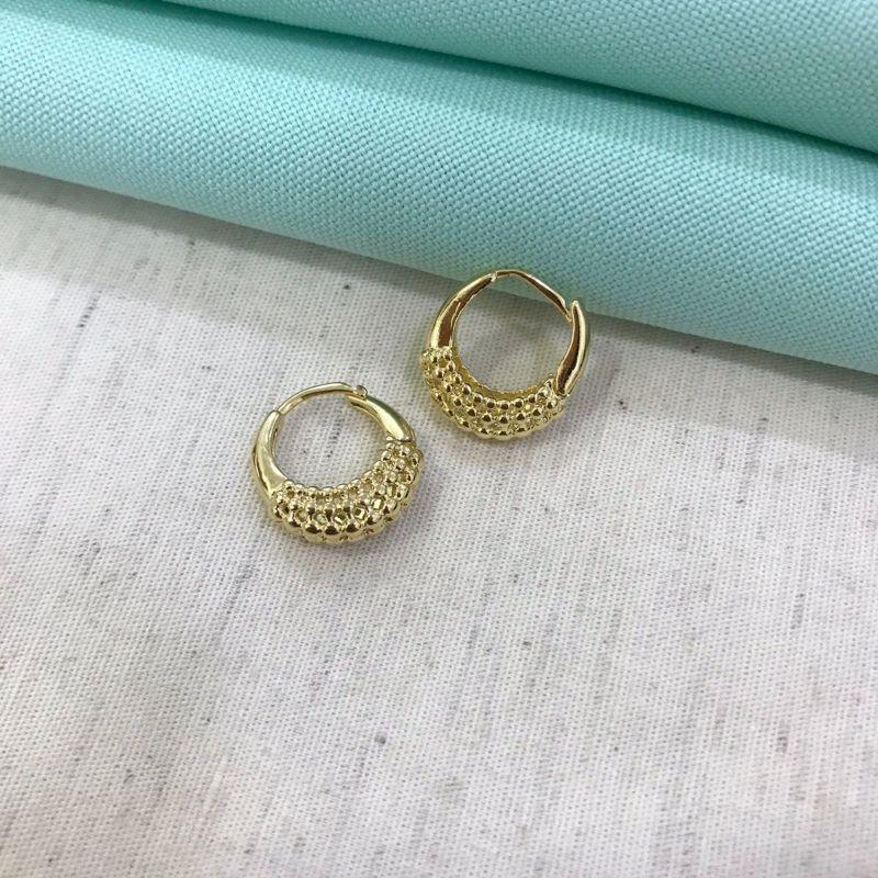 ARGOLA SPHERE TAM P BANHADO A OURO