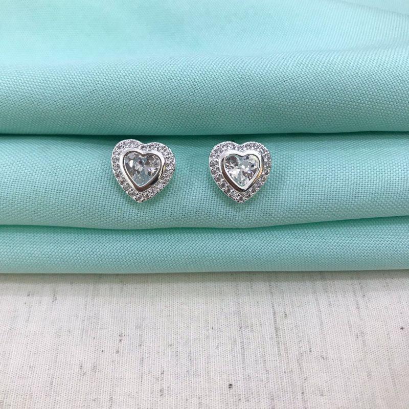 BRINCO CORAÇÃO LUMIERE BANHADO A PRATA