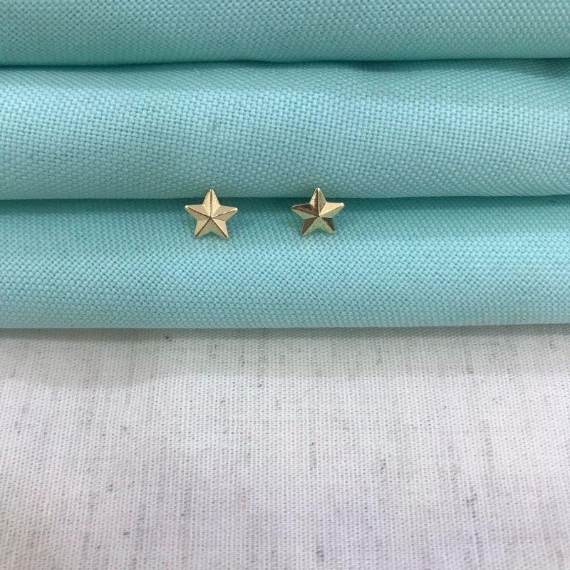 BRINCO ESTRELA INFANTIL BANHADO A OURO