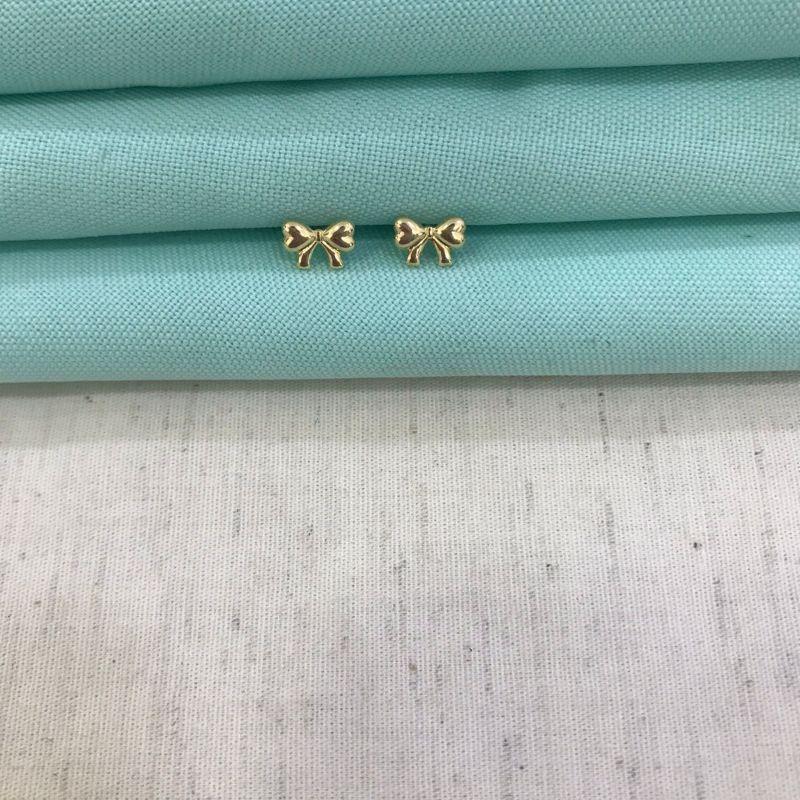 BRINCO LACINHO SWEET INFANTIL BANHADO A OURO