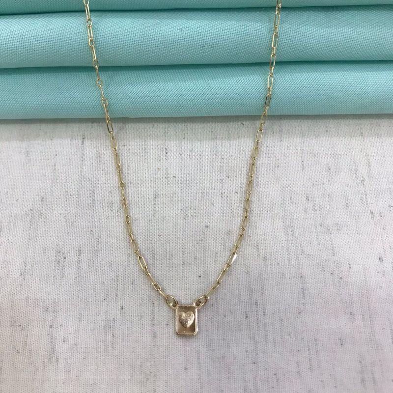 COLAR SWEET GIRL CORRENTE CARTIER INFANTIL BANHADO A OURO